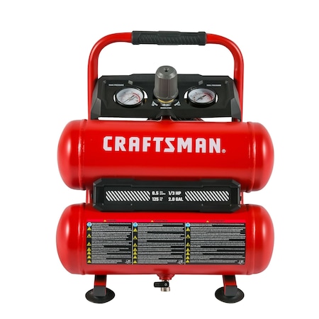 Craftsman 2 gal Twin Stack Portable Air Compressor 125 psi 0.3 HP 0220242